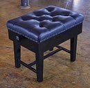 Adjustable, Real Leather, Concert Piano Stool 