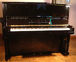 Modern Steinway Model V Upright Piano For Sale