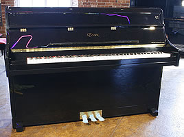 Brand New Essex EUP 108 Upright Piano For Sale with a Black Case New Essex EUP 108 Upright Piano