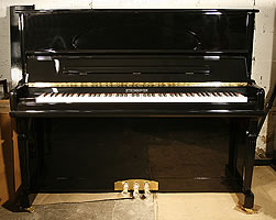 Brand New Steinhoven HG-128T-R Upright Piano For Sale with a Black Case New Steinhoven Upright Piano