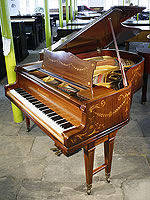 Artcase, Schiedmayer Grand Piano with an Adams Style, Inlaid Rosewood Case Inlaid Schiedmayer Grand Piano