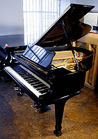 Black, Steinway Model M grand piano for sale. Steinway Model M grand piano for sale.