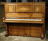 Inlaid, Bechstein upright piano For Sale
