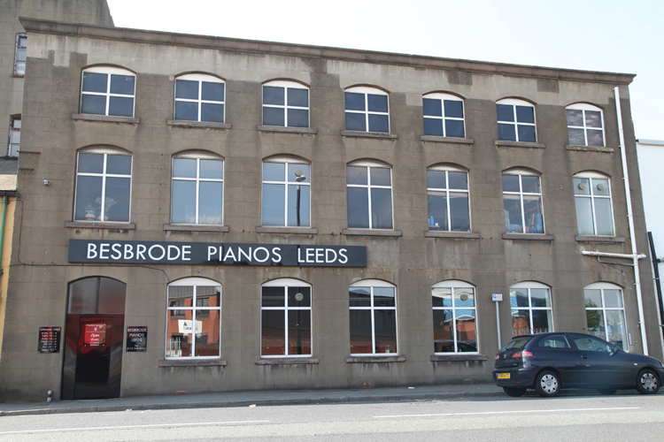 Besbrode Pianos Entrance on Holbeck Lane