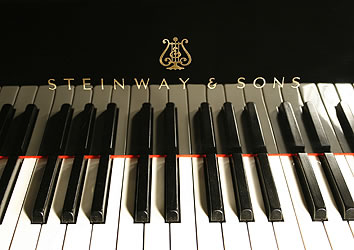 Steinway Model A manufacturers logo on fall Antique, Steinway Model A Grand Piano