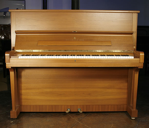 Walnut, Steinway Model V upright Piano for sale.
