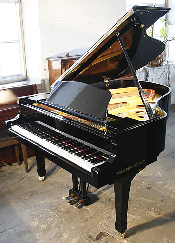Yamaha C3 grand Piano for sale with a black case and polyester finish.